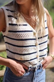 NOOR STRIPE TOP