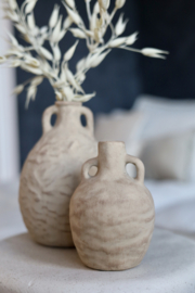 BEIGE KERAMIEKEN VAZEN SET