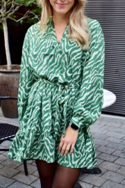 GREEN ZEBRA DRESS