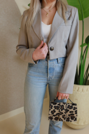 CROPPED GREY BLAZER
