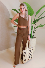 BOHEMIAN CHIC TWO PIECE BROWN