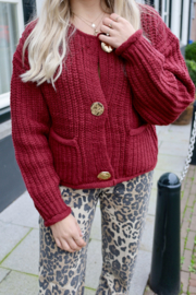 NINA BORDEAUX VEST