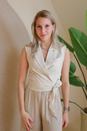 LINNEN WIKKEL GILET