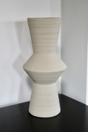 KERAMIEKEN BEIGE GROTE VAAS