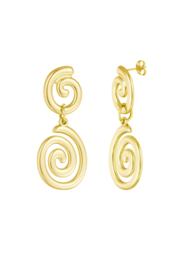 SWIRLY WAVE OORBELLEN