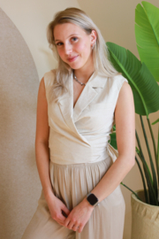 LINNEN WIKKEL GILET