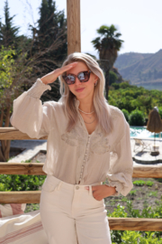 GOLDEN DETAIL BLOUSE