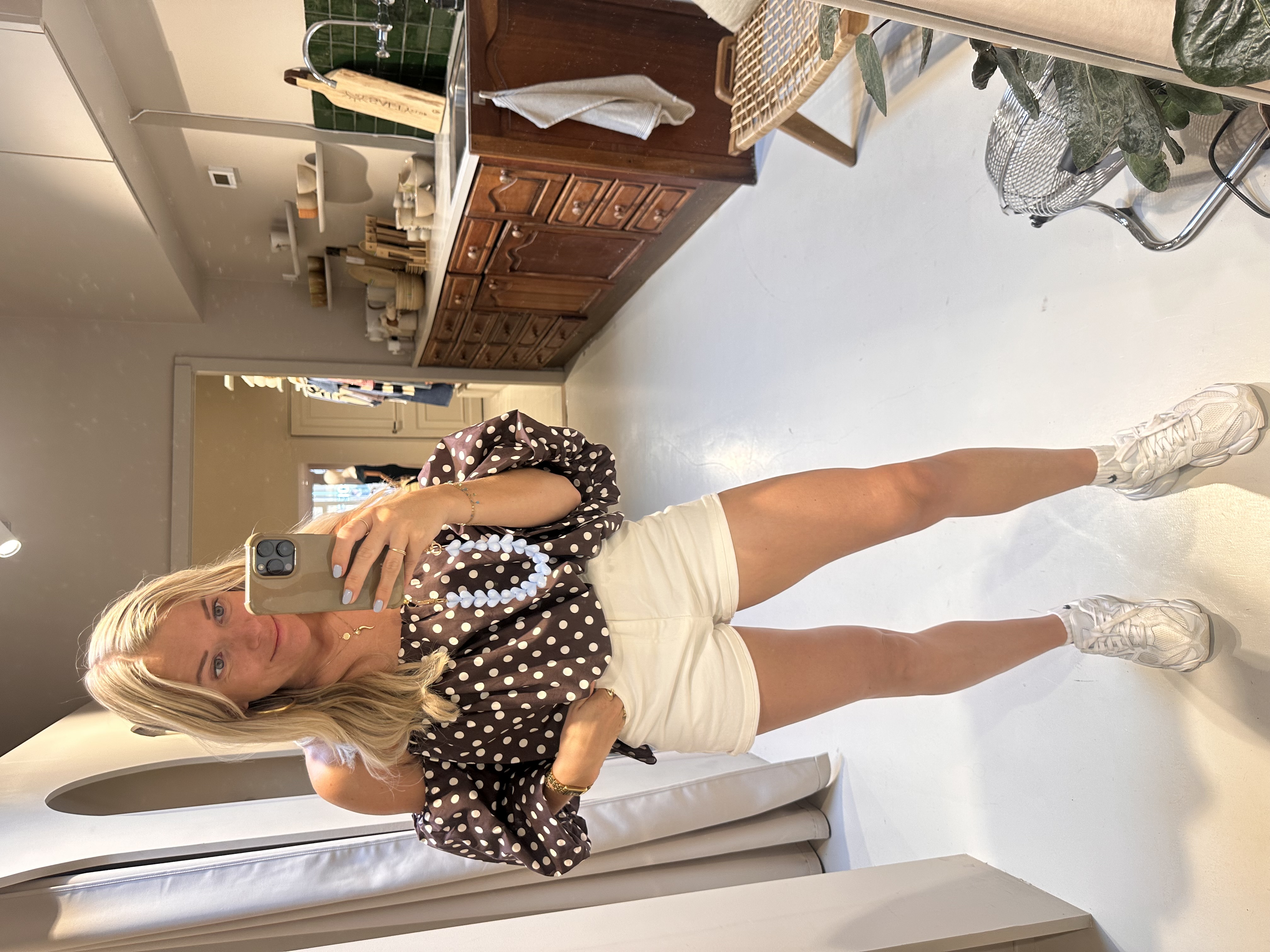 POLKA DOTS BLOUSE BRUIN