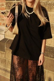 PERFECT OVERSIZED BLACK TEE