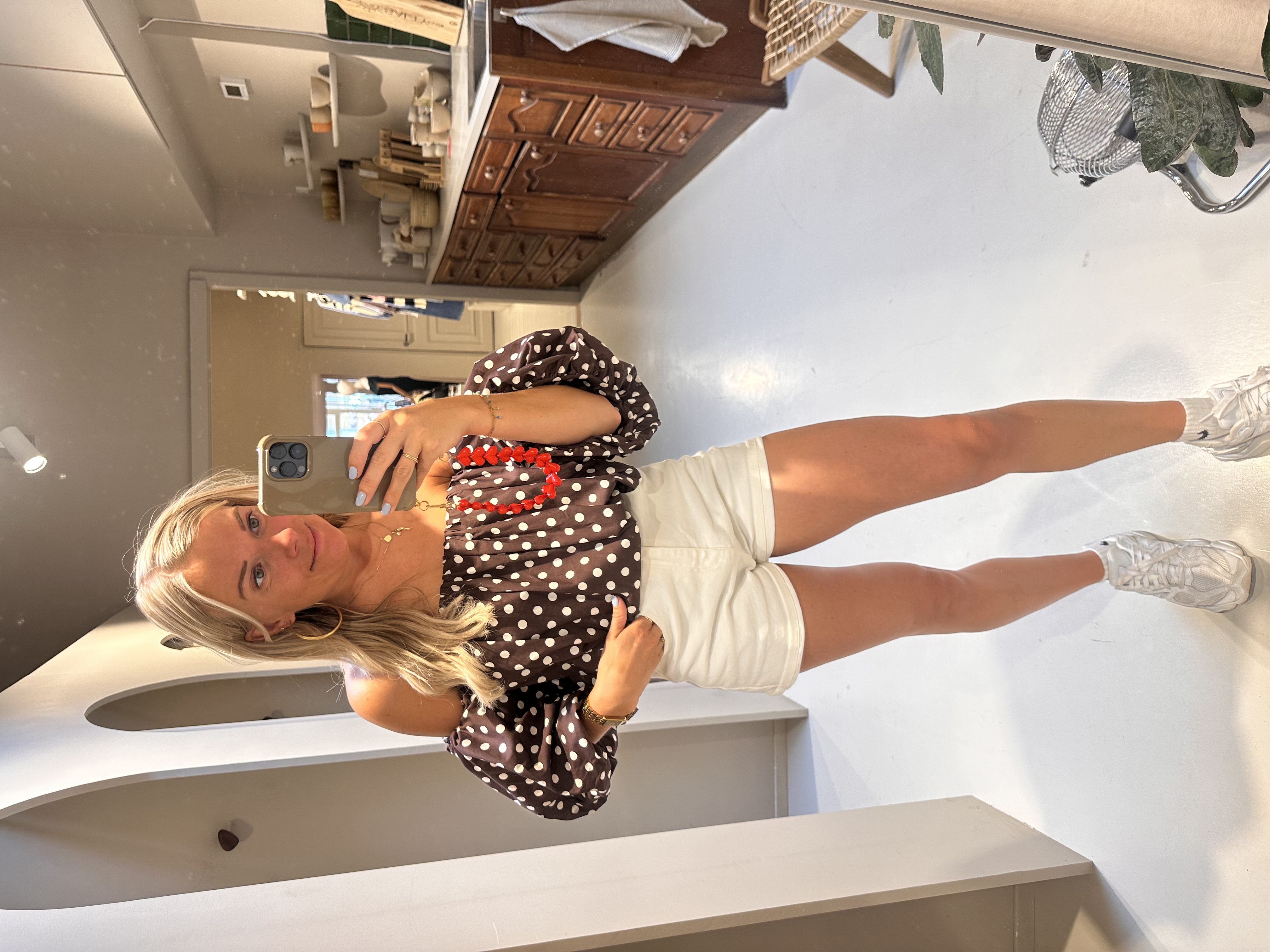 POLKA DOTS BLOUSE BRUIN