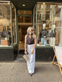 BROWN POLKA DOT TOP