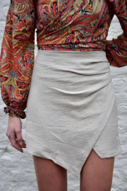 ASYMMETRICAL BEIGE SKORT