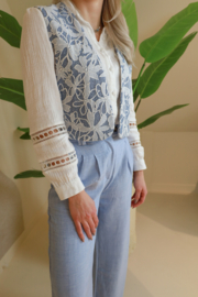 FLOWER BRODERIE GILET
