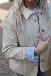 SARAH BEIGE STRIPE JACKET