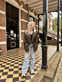 VINTAGE BROWN BIKER JACKET