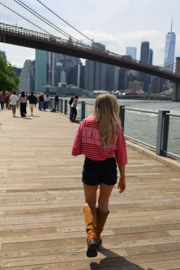 NEW YORK PINK STRIPED SHIRT