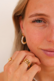 GEDRAAIDE ADORE RING