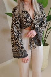 BOHEMIAN GOLDEN WRAP TOP