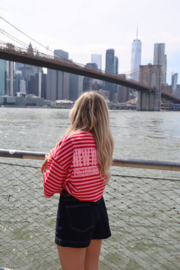 NEW YORK PINK STRIPED SHIRT