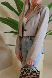 CROPPED GREY BLAZER