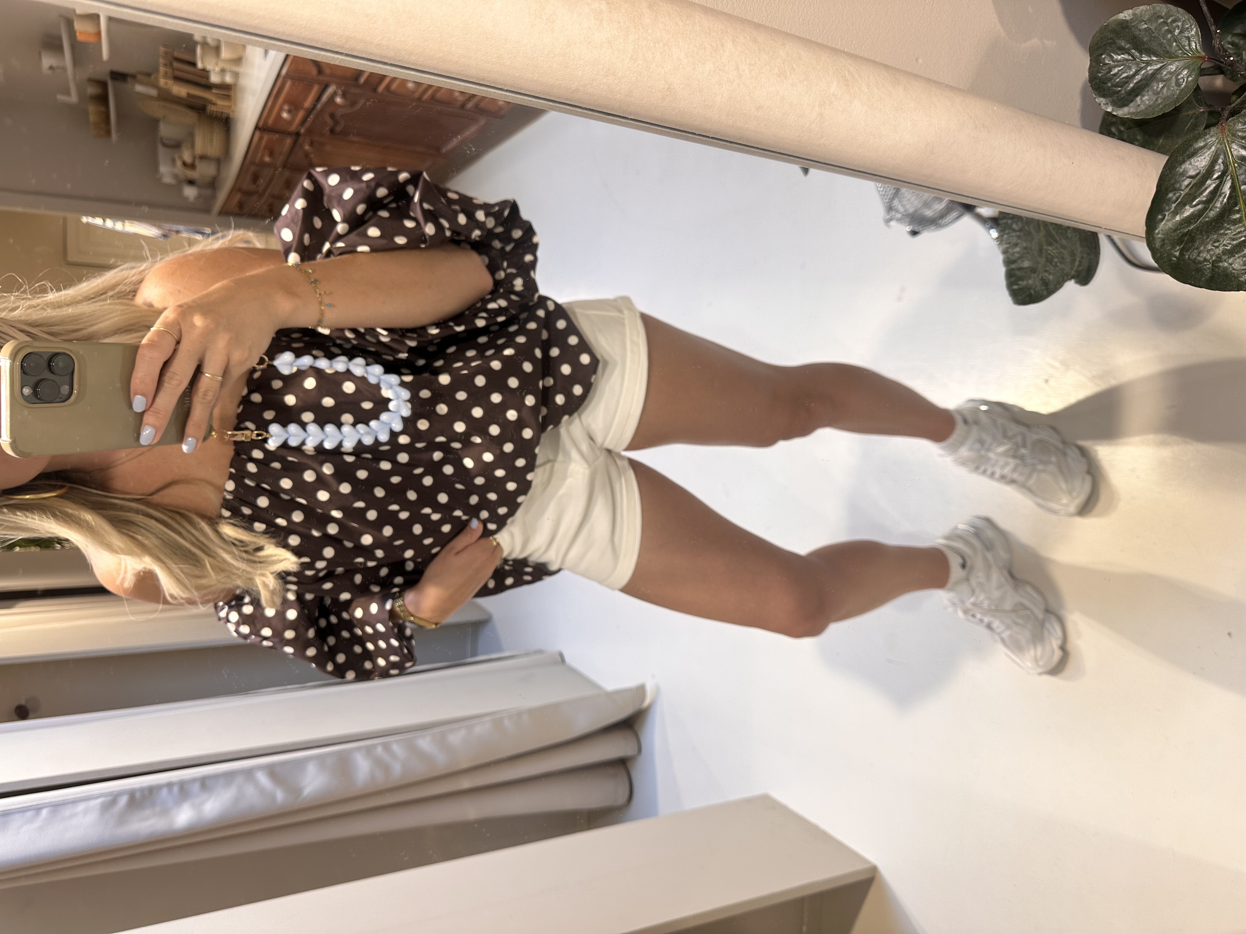 POLKA DOTS BLOUSE BRUIN