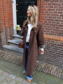 OVERSIZED BROWN TRENCHCOAT