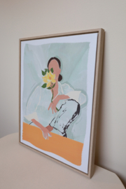 FLOWER LADY SCHILDERIJ