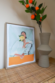 FLOWER LADY SCHILDERIJ