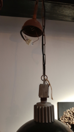 Industriële lamp doorsnede 50 cm antraciet