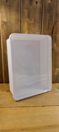 Braplast box 3 liter wit / transparant deksel