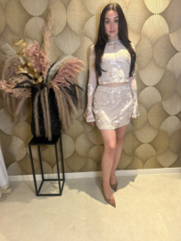Set Fowers champagne