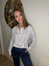 Maicazz blouse Sense silver stripe