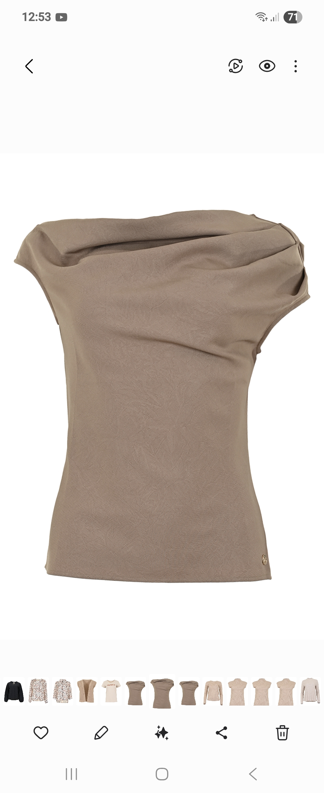 Maicazz Phlis top dark sand