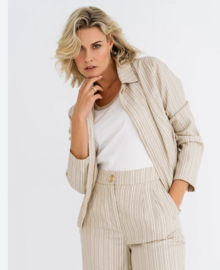 Zizo Narelle jacket sand gold stripe