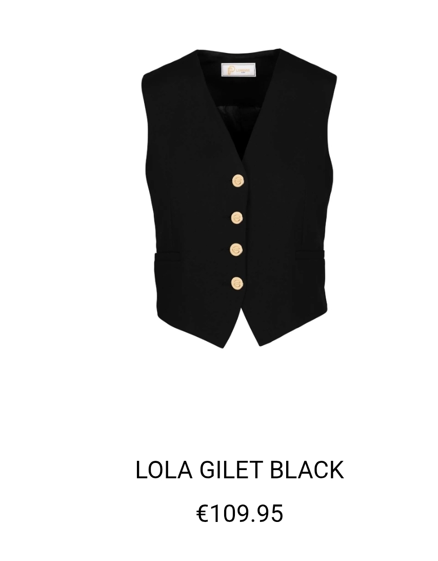 Lorense Lola gilet black