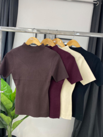 Mila top burgundy