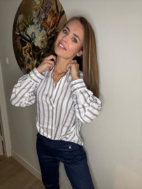 Maicazz blouse Sense silver stripe
