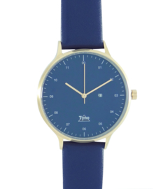 Tyno classic Rosé goud blauw 201-006 blauw