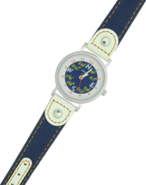 Prisma Kinderhorloge blauw compas