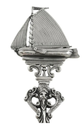 Zilveren geboortelepel skûtsje