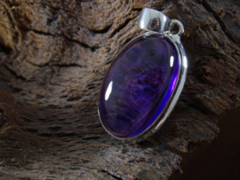 zilveren amethyst hanger