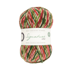 West Yorkshire Spinners Signature 4ply Christmas Collection - Holly Berry