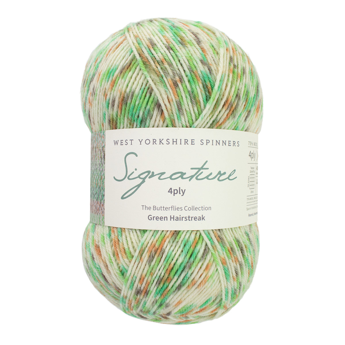 West Yorkshire Spinners Signature 4ply Butterflies - Green Hairstreak