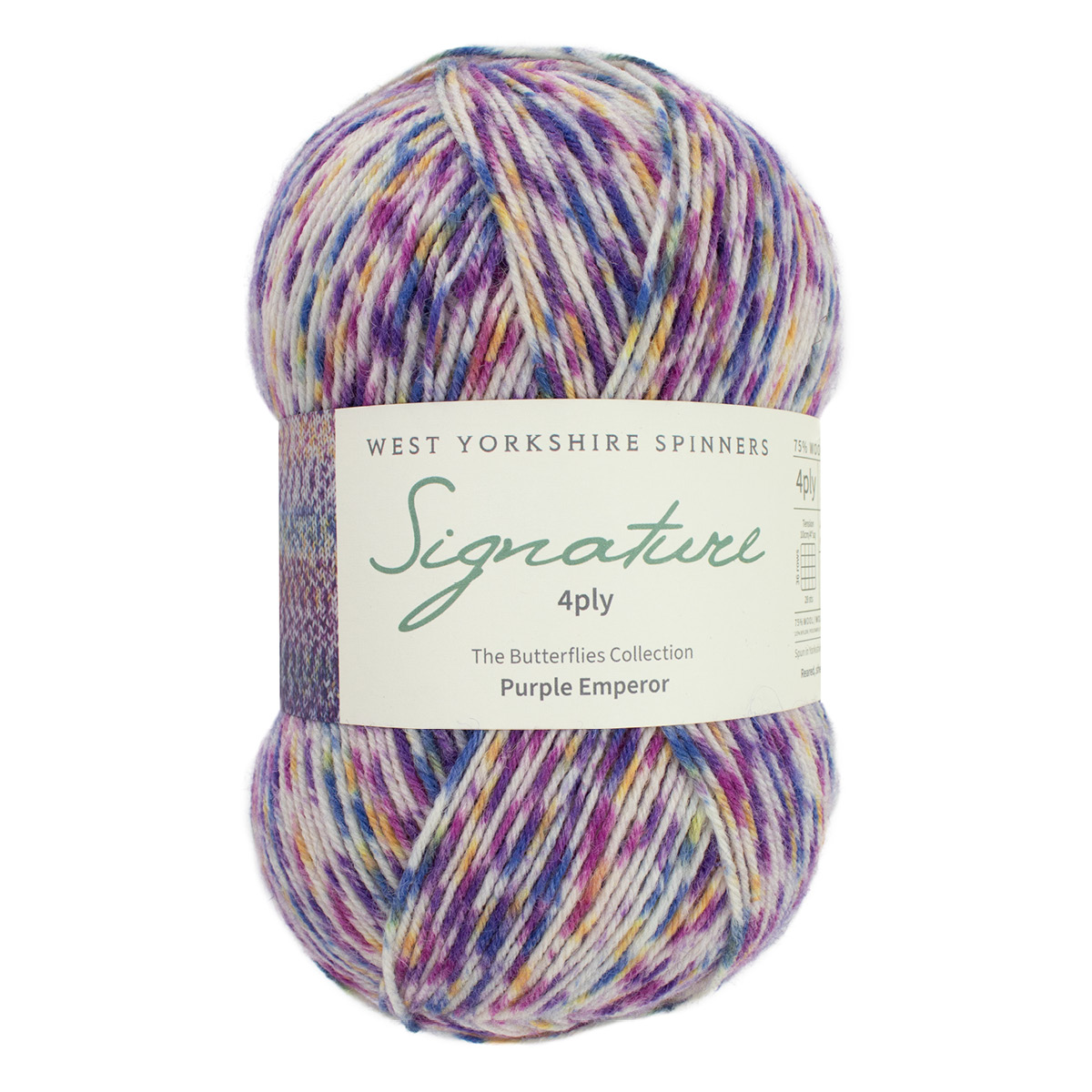 West Yorkshire Spinners Signature 4ply Butterflies - Purple Emperor