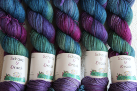 Merino/Yak/Zijde - Lente PauwVogel