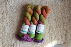 Merino/Yak/Zijde - Rondje Fluo