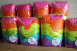 FLUO RegenBoog Set Merino/Zijde