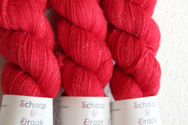 Glitter Schaap - Rood