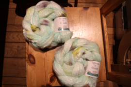 Merino/Zijde - Mintgroen met accenten