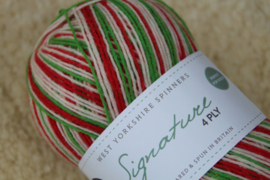 West Yorkshire Spinners Signature 4ply Christmas Collection - Candy Cane